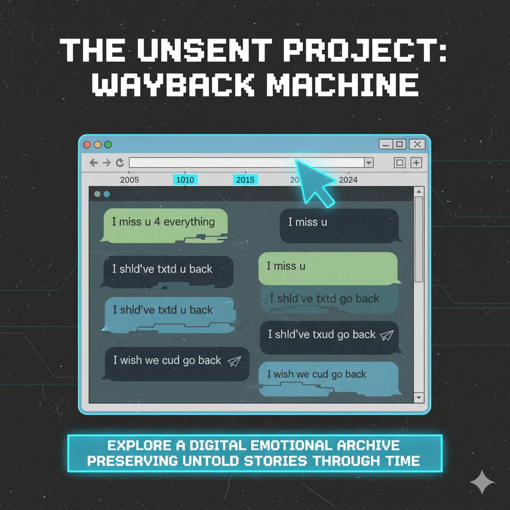 Unsent Project Stickers