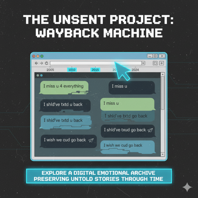 Unsent Project Wayback Machine